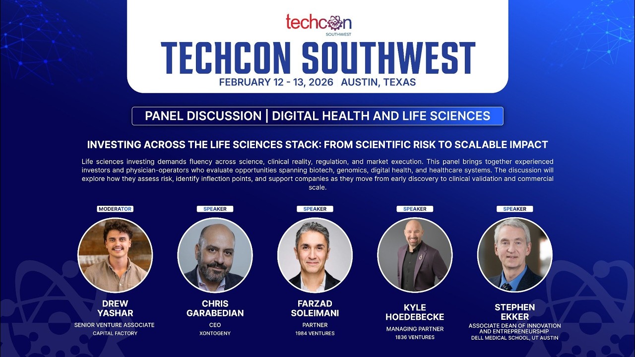 TechCon SouthWest 2026:Investing Across Life Sciences Stack- From Scientific Risk to Scalable Impact