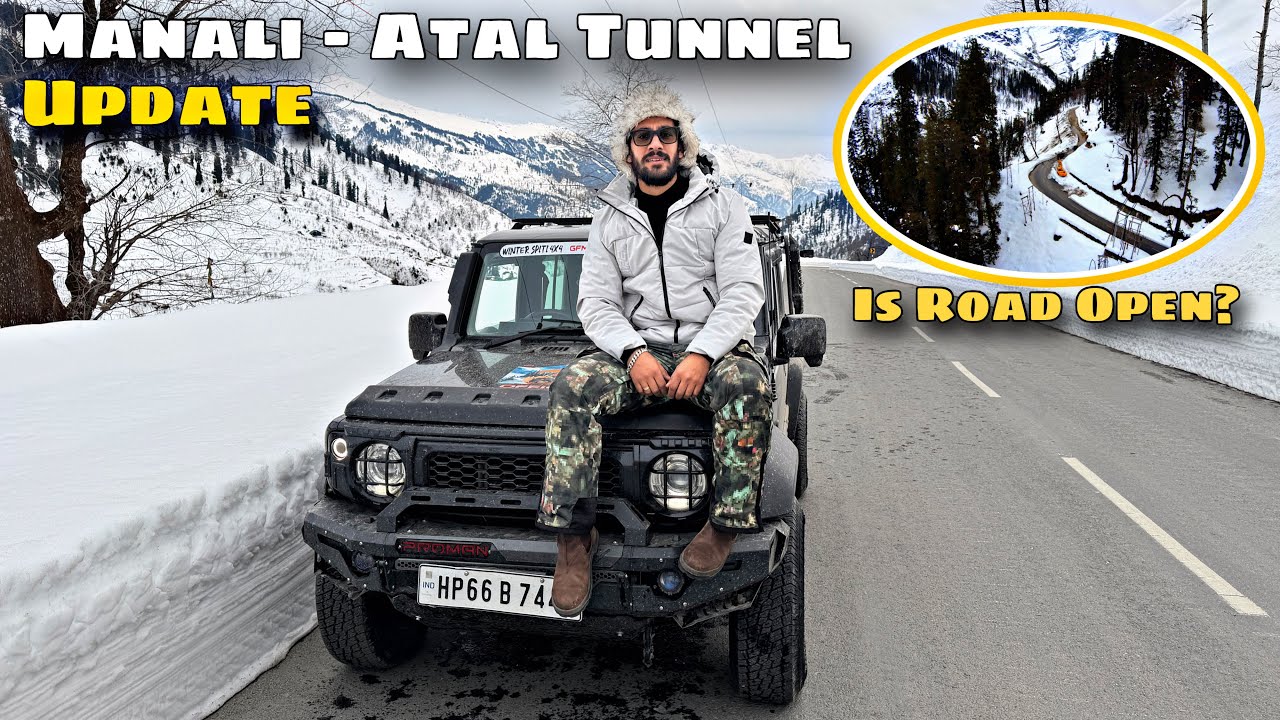 Manali to Atal Tunnel road update | Snowfall update ❄️ | Is Road Open? 