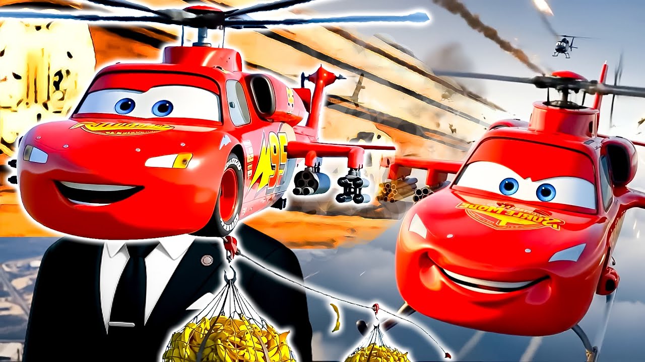 Helicopter McQueen in the Skies ⚡ Disney Pixar | Coffin Dance Song (COVER)