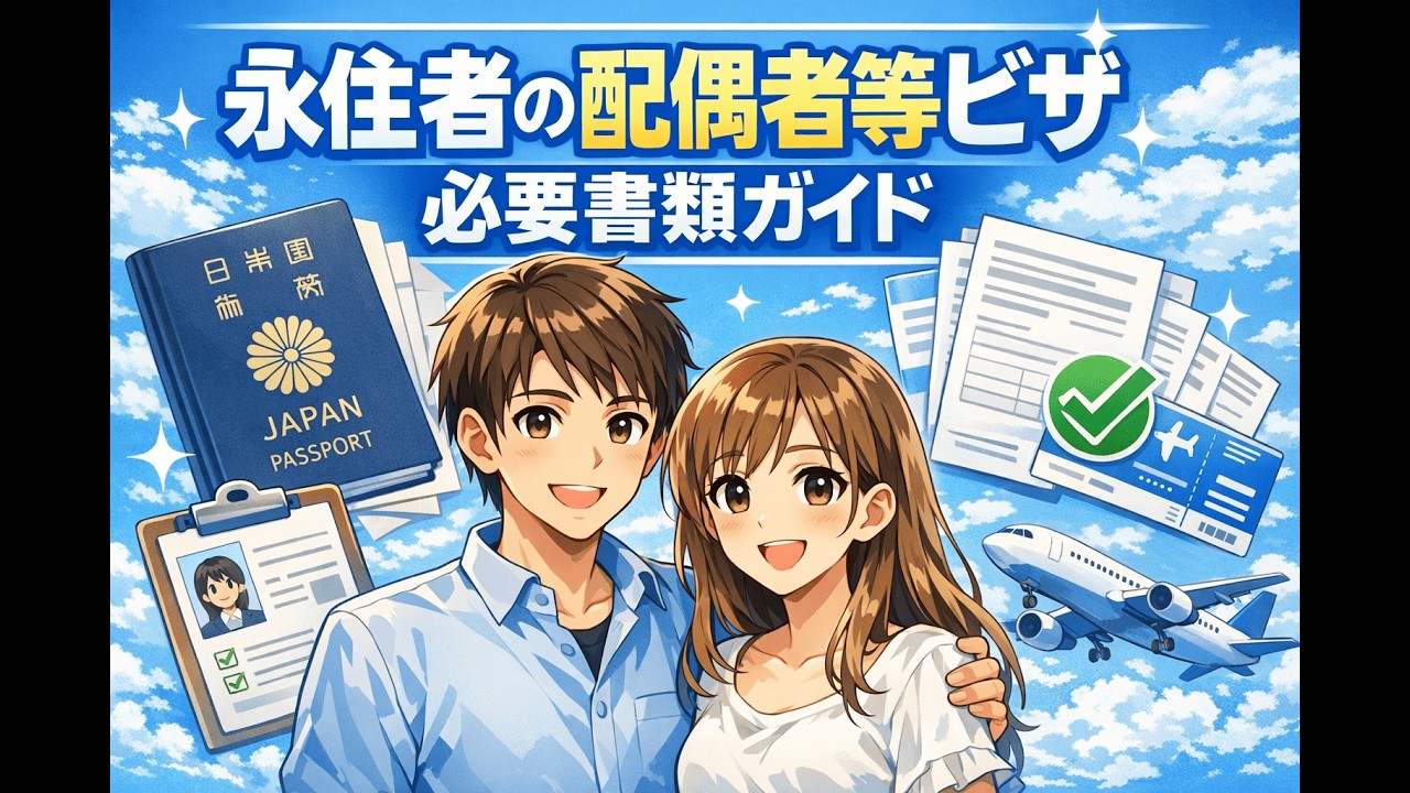 永住者の配偶者等ビザ（在留資格「永住者の配偶者等」）の必要書類｜認定・変更・更新の完全ガイド