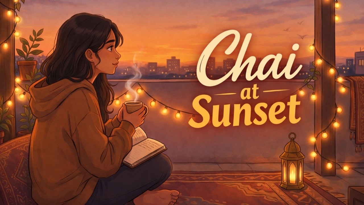 2 Hour Rooftop Sunset Lofi | Deep Focus