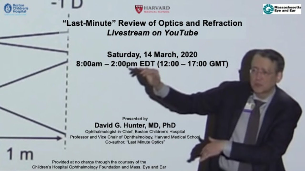 Dr. Hunter's 2020 Optics and Refraction Review