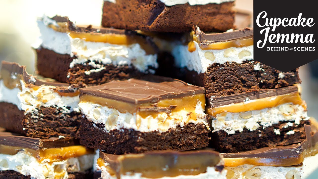 SNICKERS BROWNIE Behind The Scenes at C&D | Cupcake Jemma