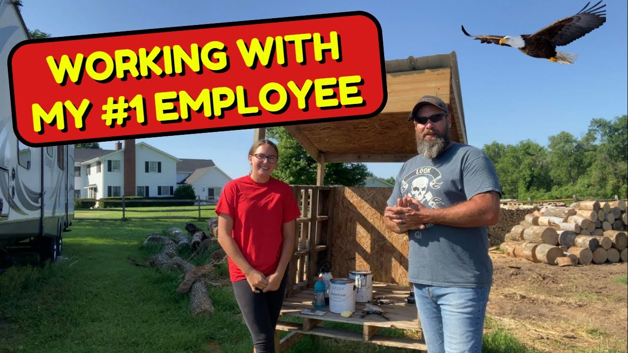 FINAL TOUCHES ON THE FIREWOOD STAND - #81