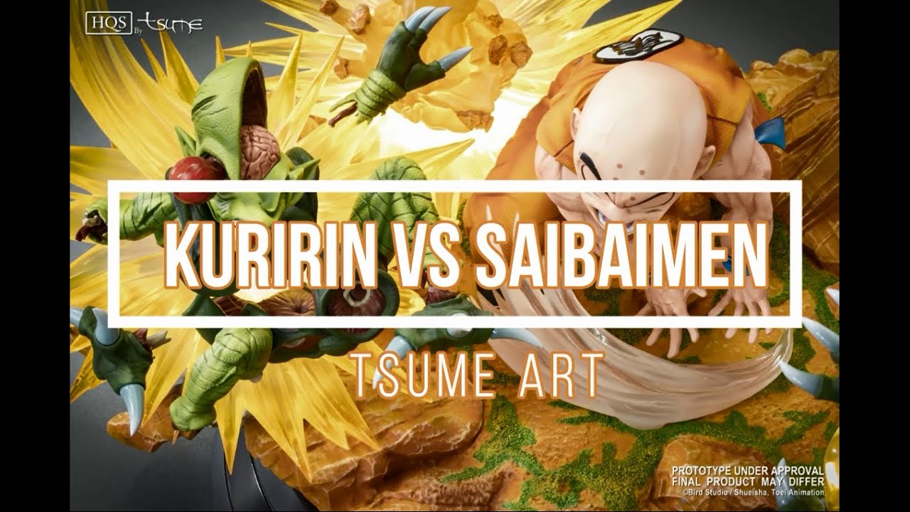 Kuririn vs Saibaimen 1/6 Scale Statue - Tsume Art Unboxing
