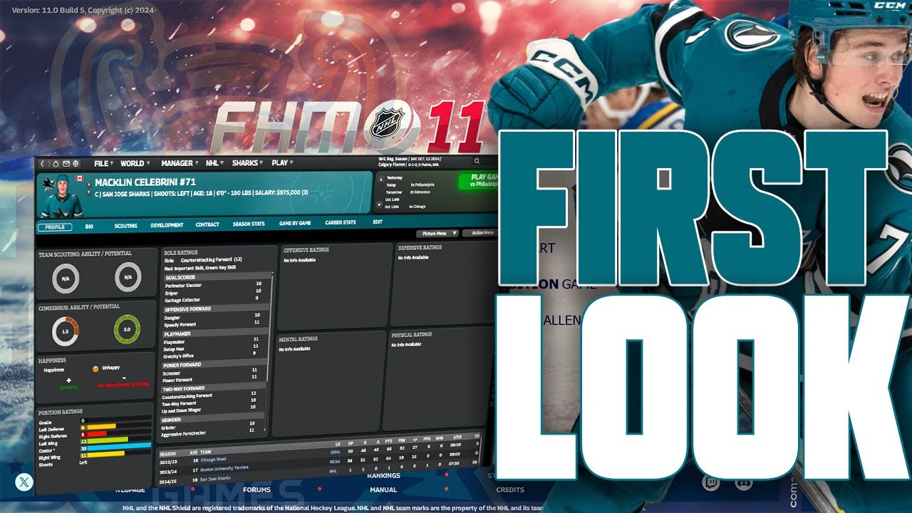 FHM 11 🏒 | Первый взгляд и новые возможности Franchise Hockey Manager 11 | Windows PC, Mac