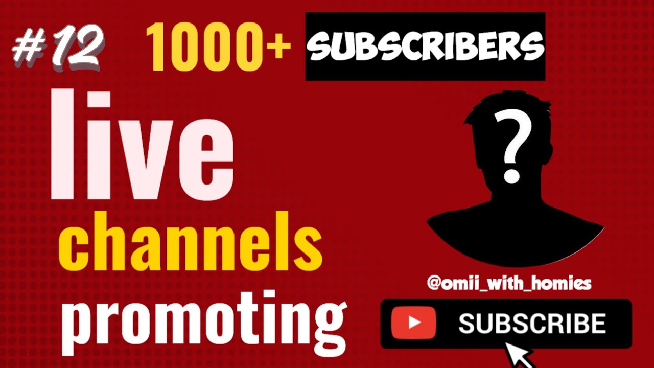 🔥 LIVE Channel Promotion | Grow Together 🚀 Road to 2K Subscribers | @omii_with_homies