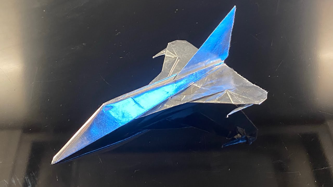 How To Fold An Easy Version Of Vesper (Origami Jet Tutorial)