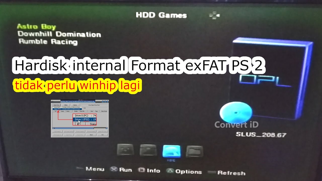 Hardisk Internal PS2 Format exFAT I Mari kita coba
