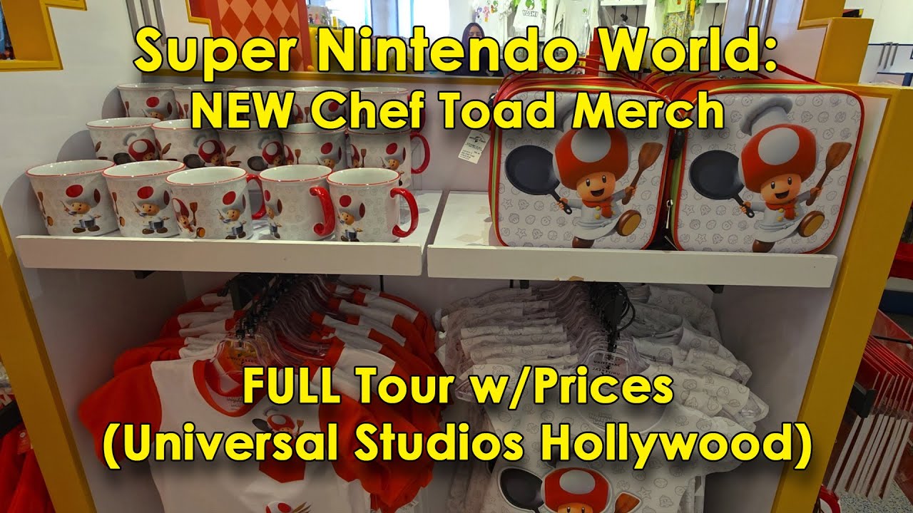 Super Nintendo World - NEW Chef Toad FULL MERCHANDISE Tour w/Prices - Universal Studios Hollywood