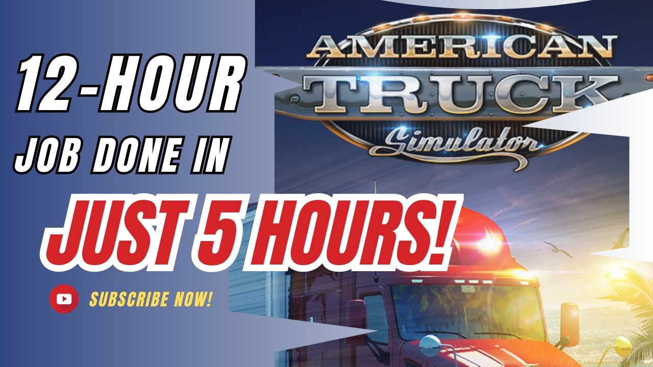 12-Hour Job Delivered in Just 5 Hours! 😱 | American Truck #gameplay #pcgaming #gaming #gamingvideos