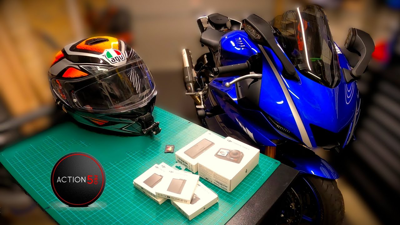 The Best Motovlog Camera Setup? DJI Action 5 Pro Unboxing #dji #motorcycle #yamaha