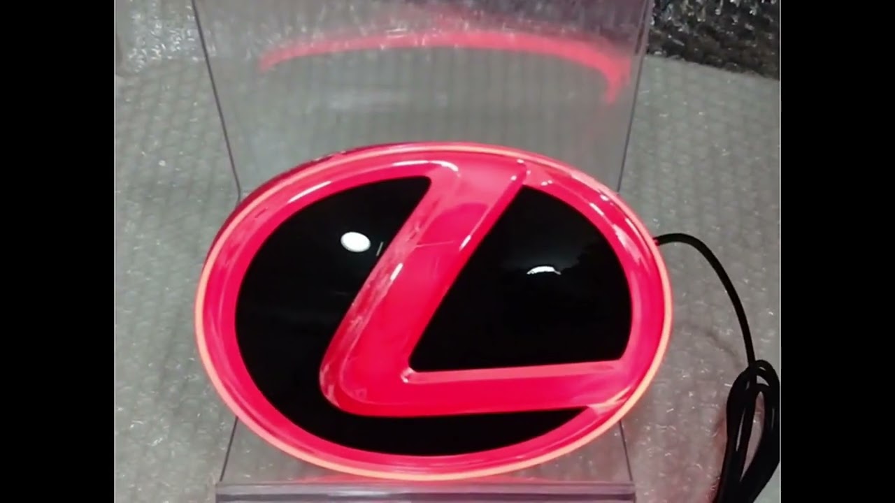 Dynamic illuminated Lexus Emblem