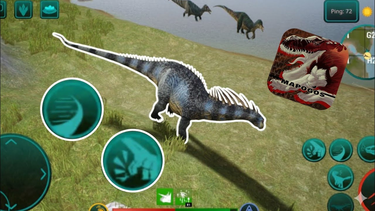 gameplay de amargasaurus dei uma surra nos suchomimus #thecursedisle #realismo #amargasaurus 