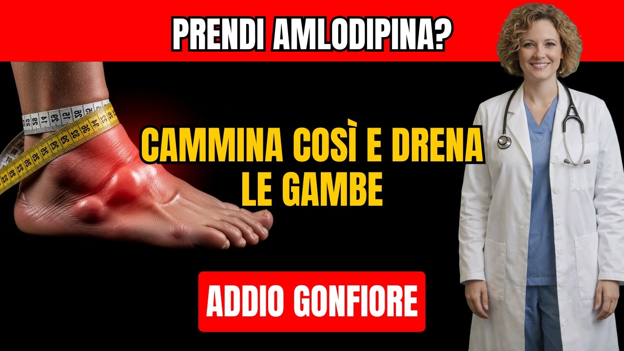 Cammina COSÌ con Amlodipina per Drenare il Gonfiore alle Gambe di Notte | Salute 60+