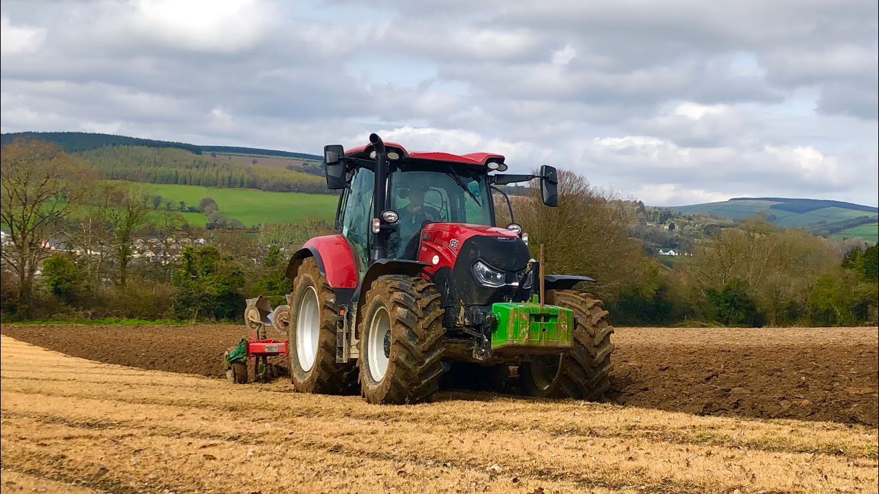 CASE MAXXUM 150 PLOUGHING WITH A 4 FURROW KVERNELAND PLOUGH!!!! WICKLOW, IRELAND 🇮🇪