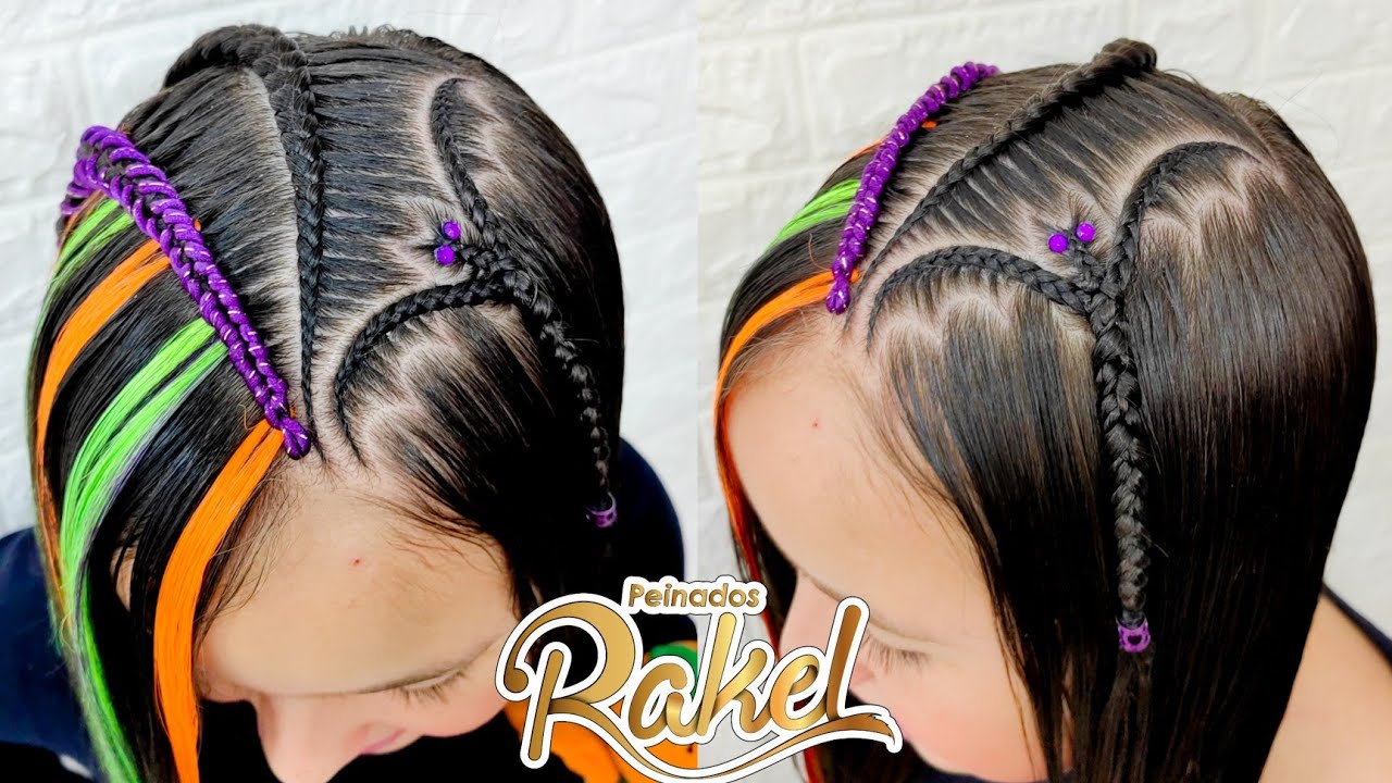 Trenza Murciélago y Mechones Fáciles de Kanekalon / hallowen