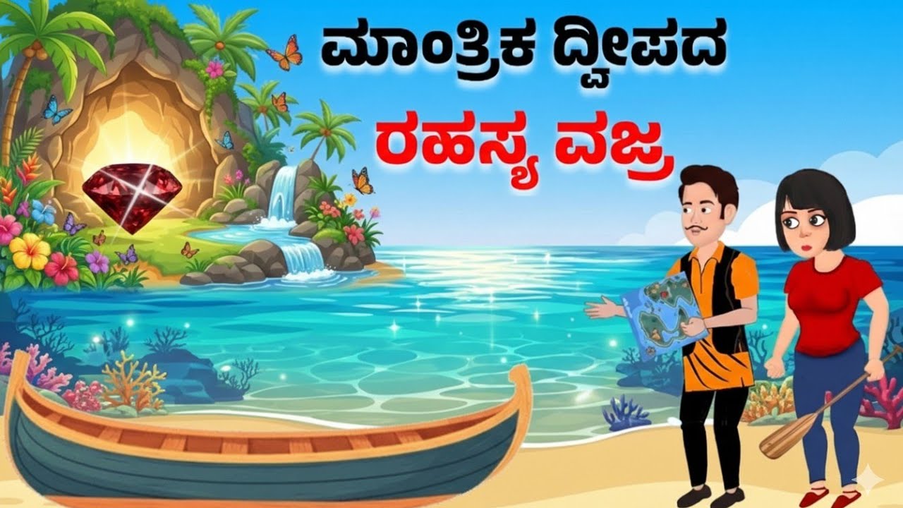ಮಾಂತ್ರಿಕ ದ್ವೀಪದ ರಹಸ್ಯ ವಜ್ರ | ಕನ್ನಡ ಕಥೆ |  Magical Island Story 