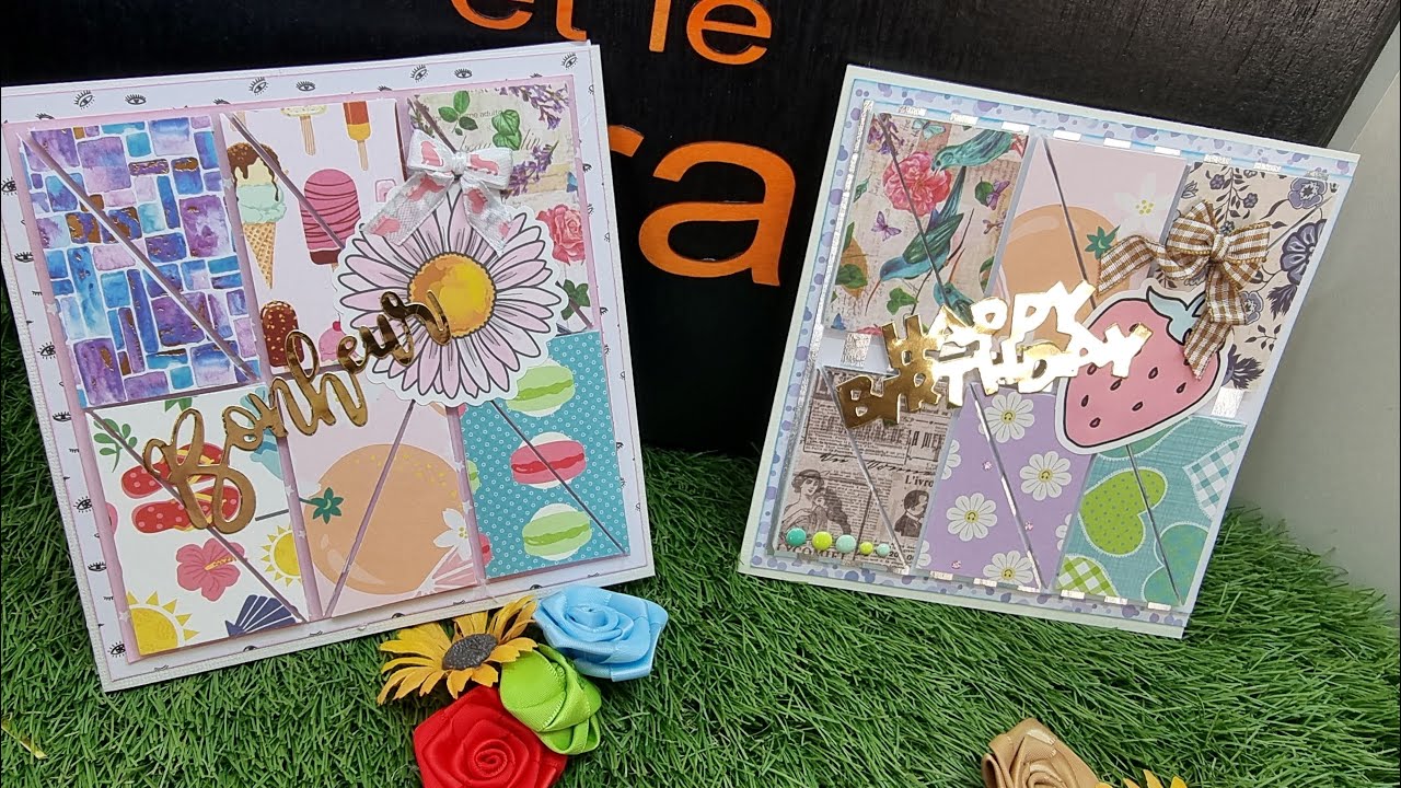 Cartes avec les chutes de papiers