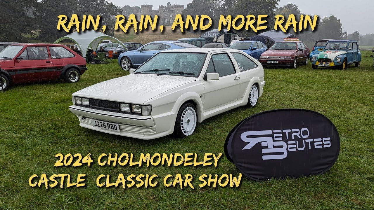 Cholmondeley Castle Classic Car 8th September 2024, it rained, it rained a lot!!!!