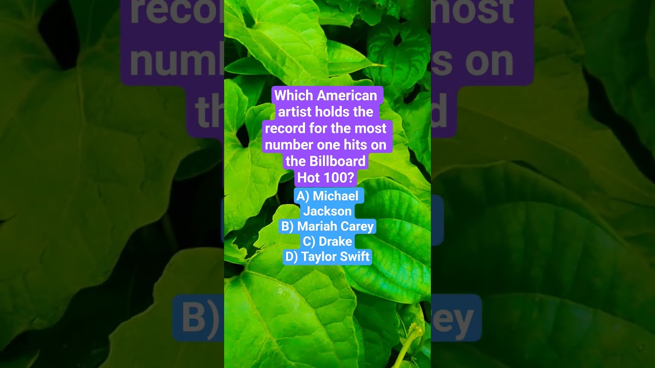 Which American artist holds the record for the most number one hits on the Billboard Hot 100?