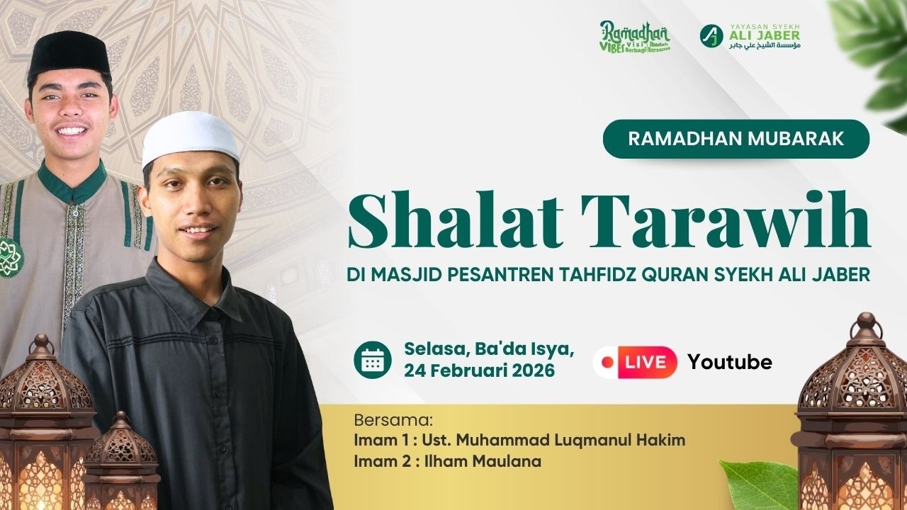 🔴 🔴 LIVE SHALAT TARAWIH // RAMADHAN MUBARAK // YAYASAN SYEKH ALI JABER