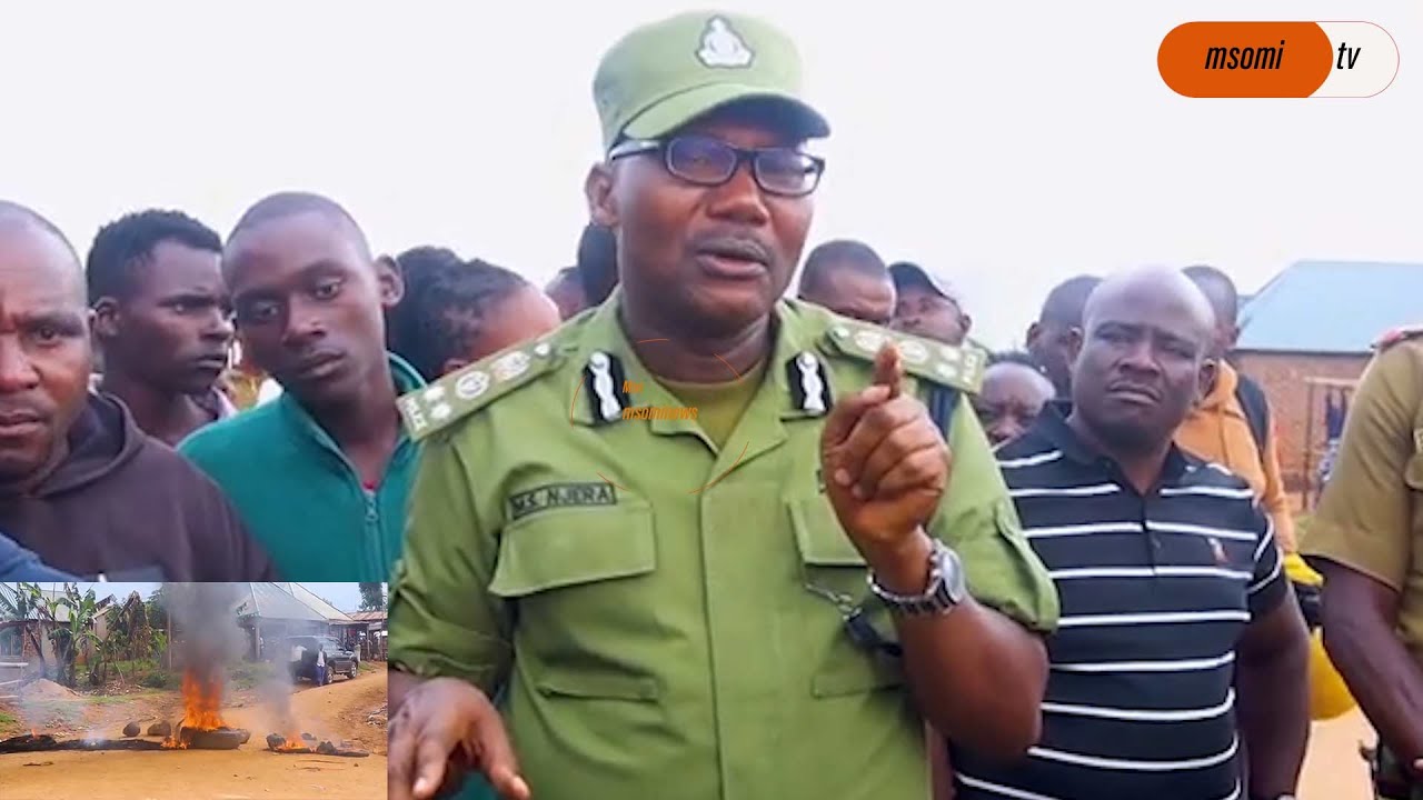 PRZEMOC NA GRANICY USTAJE, MIESZKAŃCY PALĄ OPONY NA DRODZE, POLICJA TANZANII PRZYBYWA I SKŁADA OŚ...