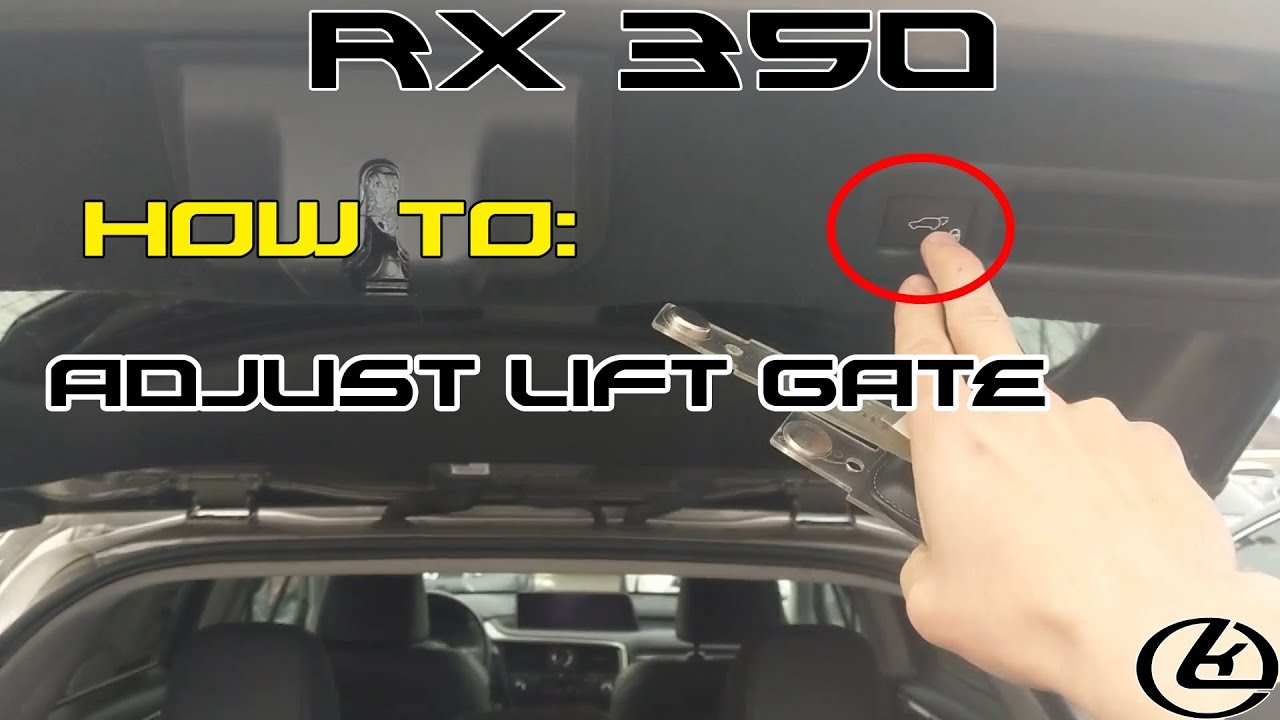 How To: Adjust Your Lexus Liftgate Height