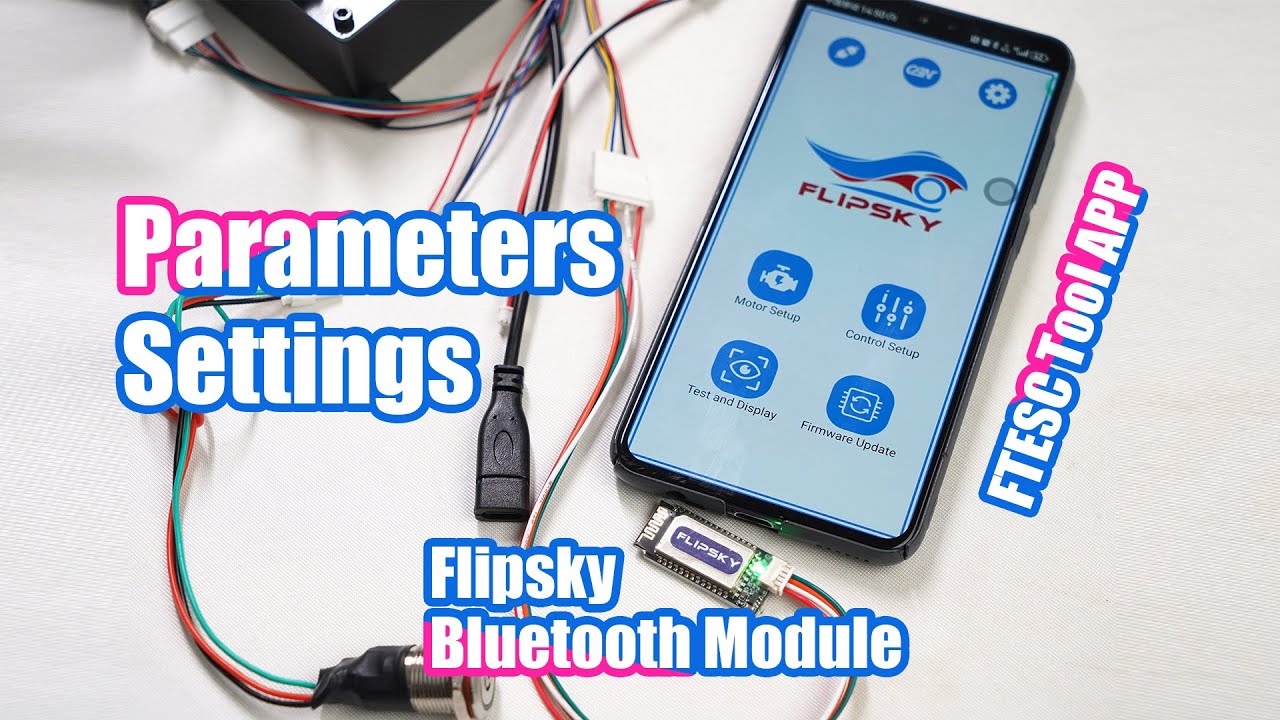 How to Use Flipsky Bluetooth Module to Do Parameters Settings for FT Non-vesc ESCs?