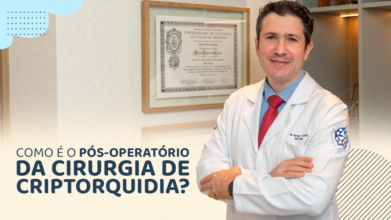 Como é o PÓS-OPERATÓRIO da cirurgia de criptorquidia?