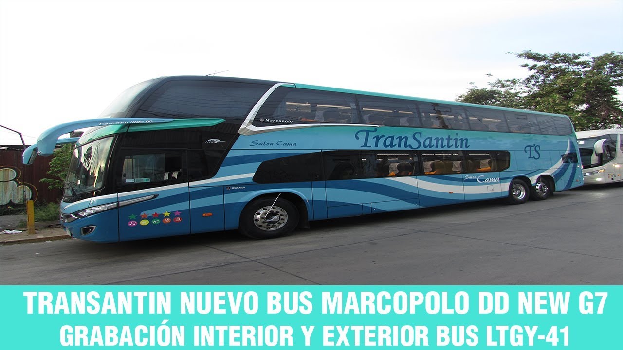 Exterior e Interior de Buses Transantin | Marcopolo Paradiso 1800 DD New G7 - Scania K400 LTGY-41