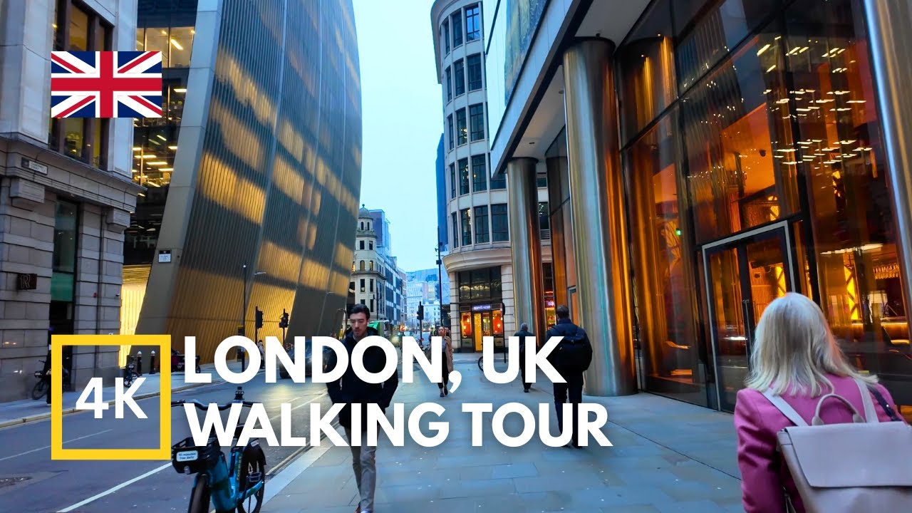 Lively City of London on a Winter Morning 4K Walking Tour 🇬🇧