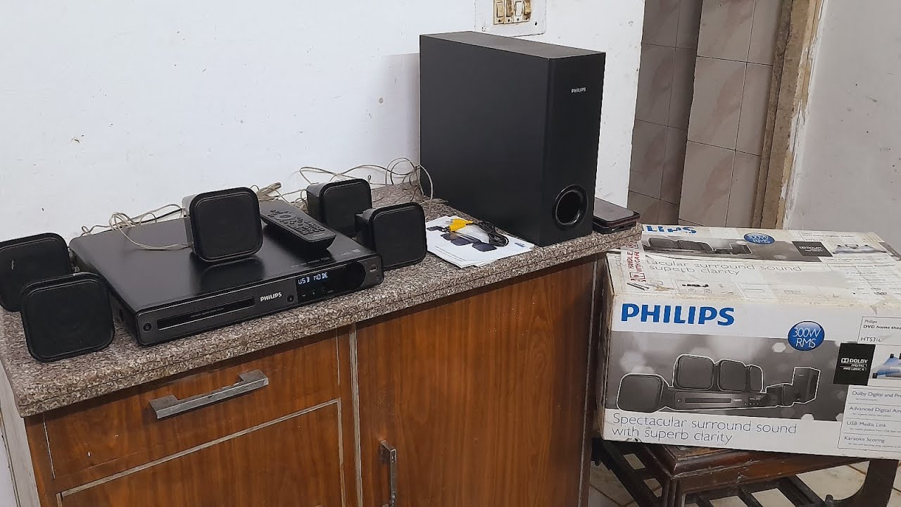 PHILIPS DVD HOME THEATER SYSTEM MODEL NO HTS3181 ABOUT IN HINDI. sold out