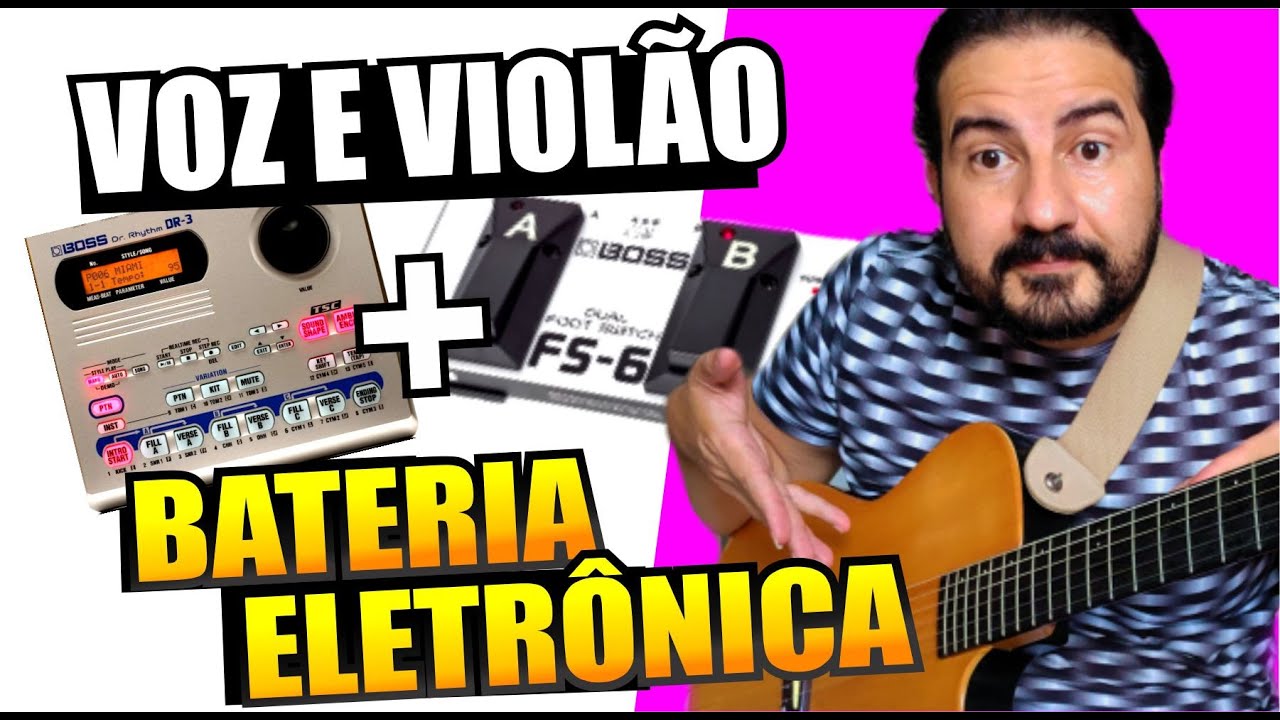 VOZ E VIOLAO com bateria eletronica