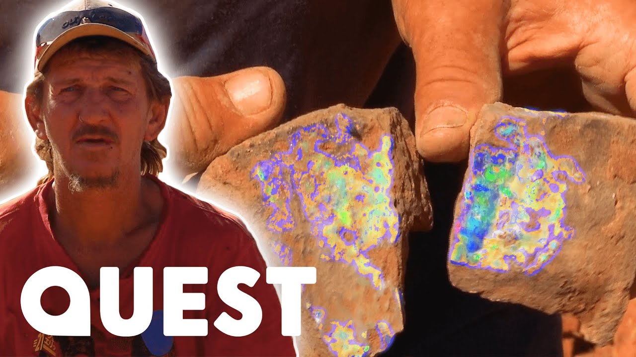 Boulder Boys Find a $10k Opal Stone In A Pile Of Waste! | Outback Opal Hunters