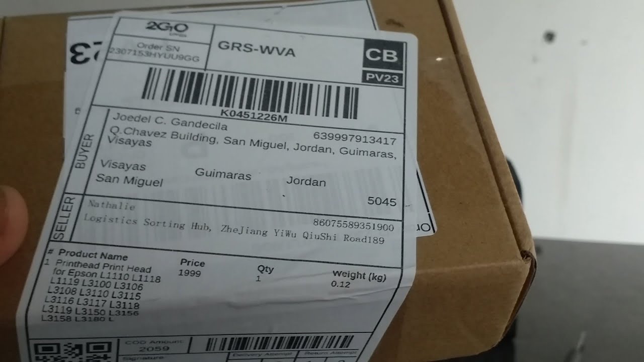Epson L3210 Installing New Printhead - Refund Order to Shopee