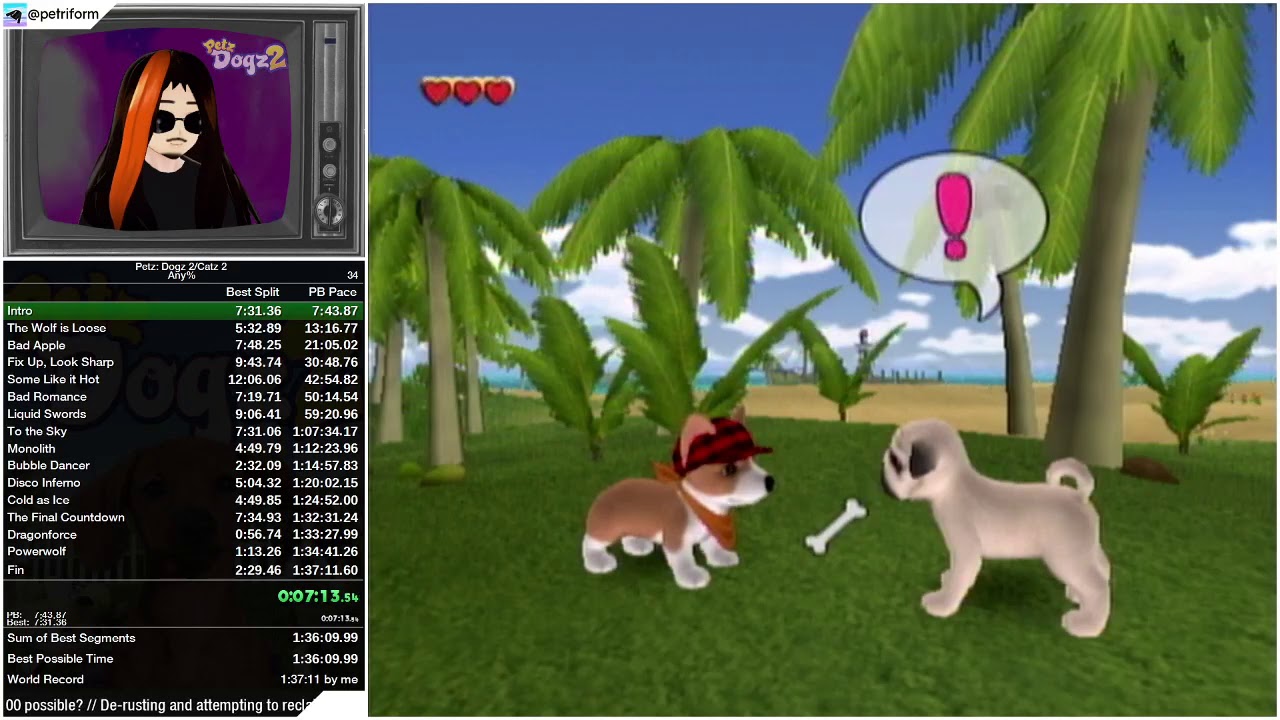 (Former World Record) Petz: Dogz 2 (Wii) Any% Speedrun in 1:35:11