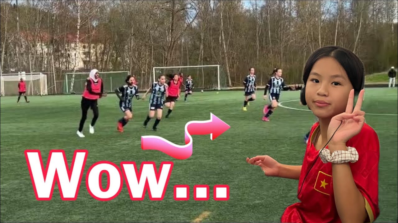 Trận đấu giao lưu tuyệt vời của đội bóng nữ Emily | Emily match i Haga IF | Emily in Sweden