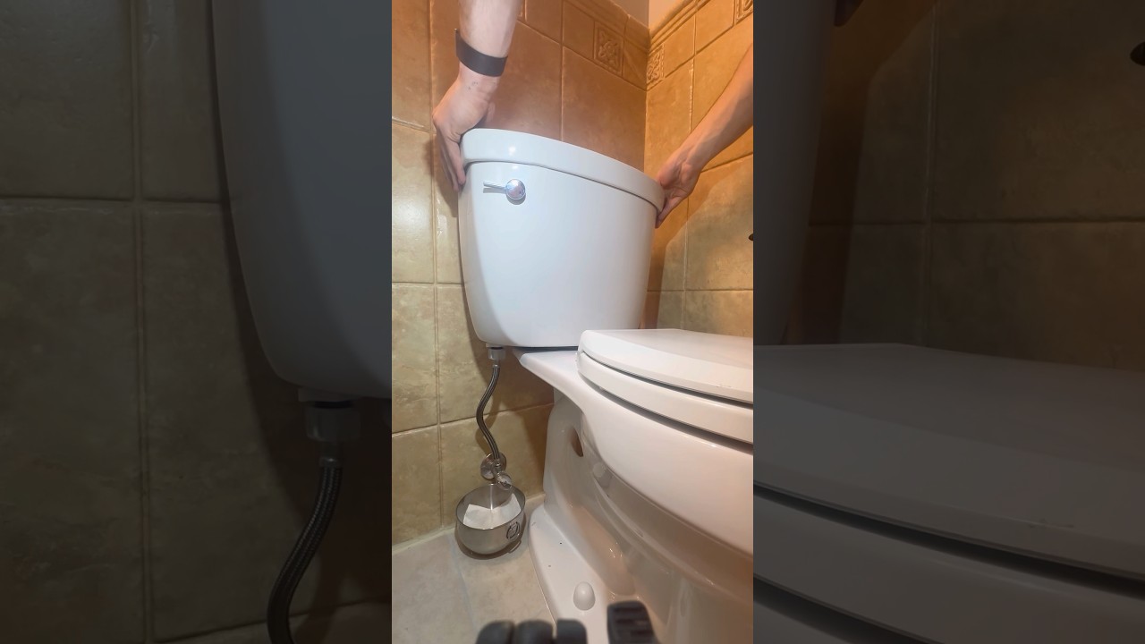 How to fix a leaking toilet tank #plumberjohn #plumbing #toilet let