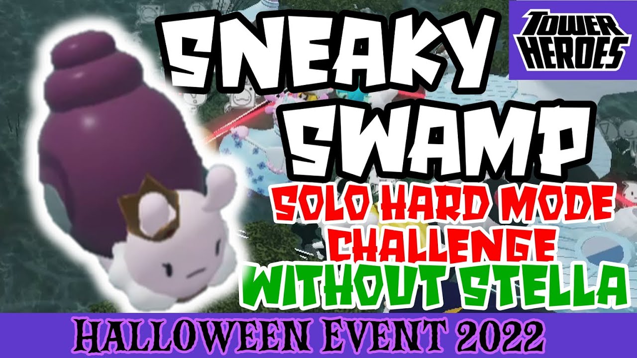 Как пройти испытание «Sneaky Swamp Hard Mode» в одиночку без Стеллы в игре Roblox Tower Heroes