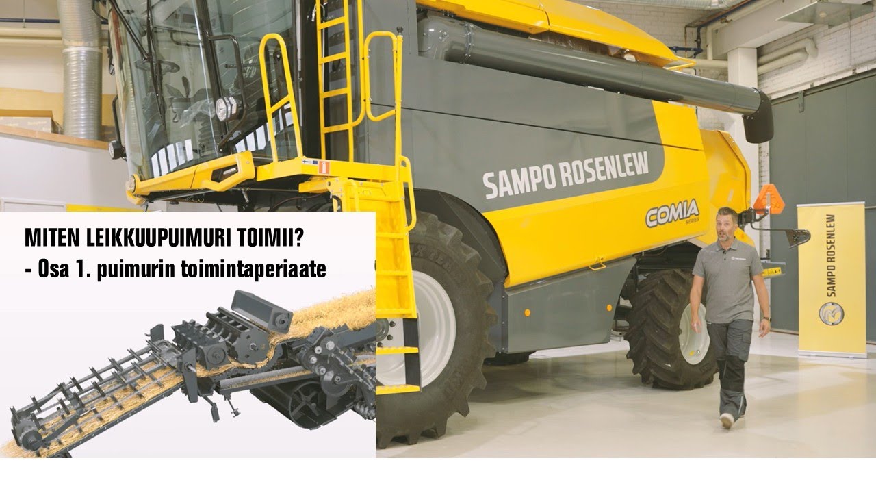 SAMPO ROSENLEW Leikkuupuimurin toimintaperiaate