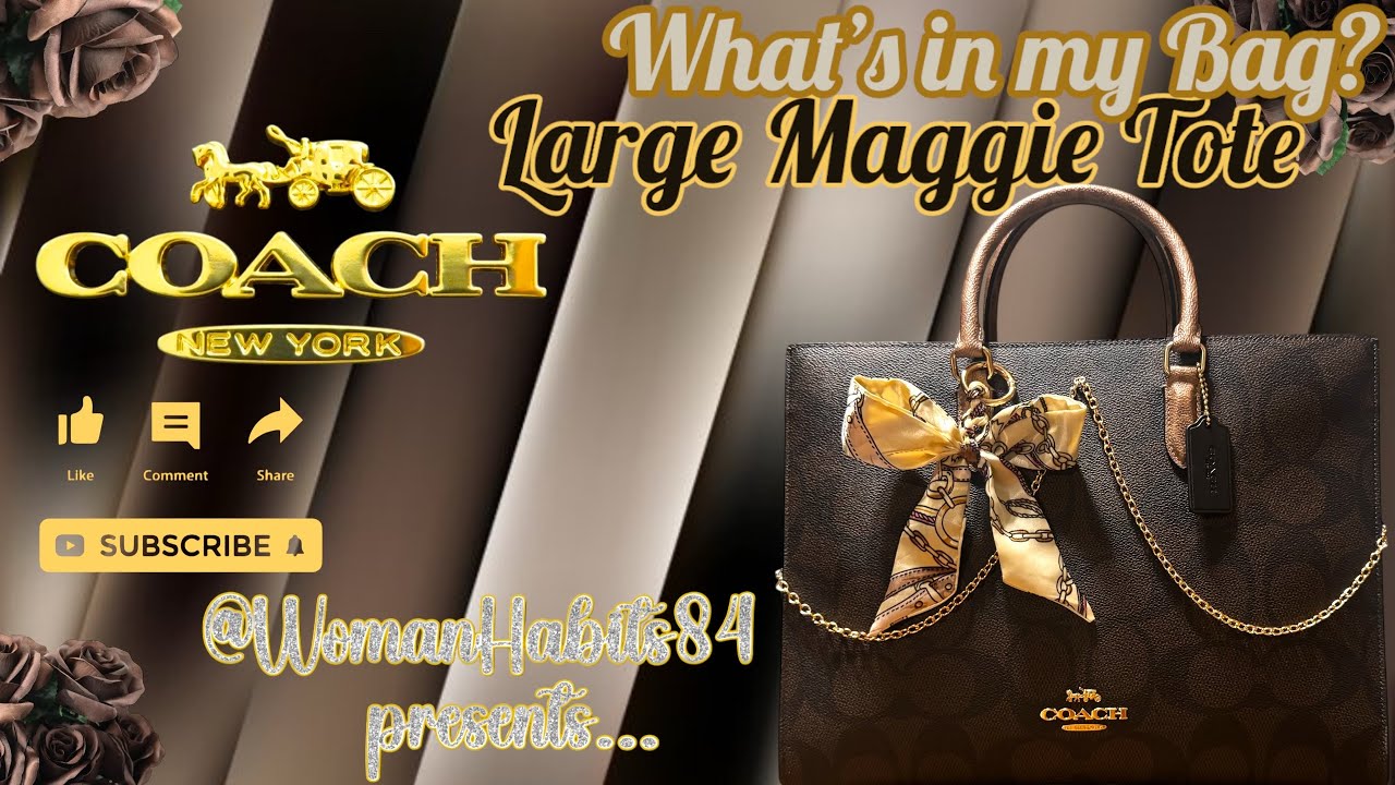New!✨Coach Maggie Tote in Blocked Signature Canvas WIMB 🤎✨🤎