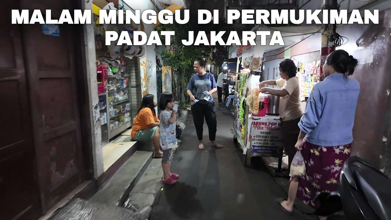 Suasana Malam Minggu Di Permukiman Padat Jakarta Selatan | Kehidupan Malam