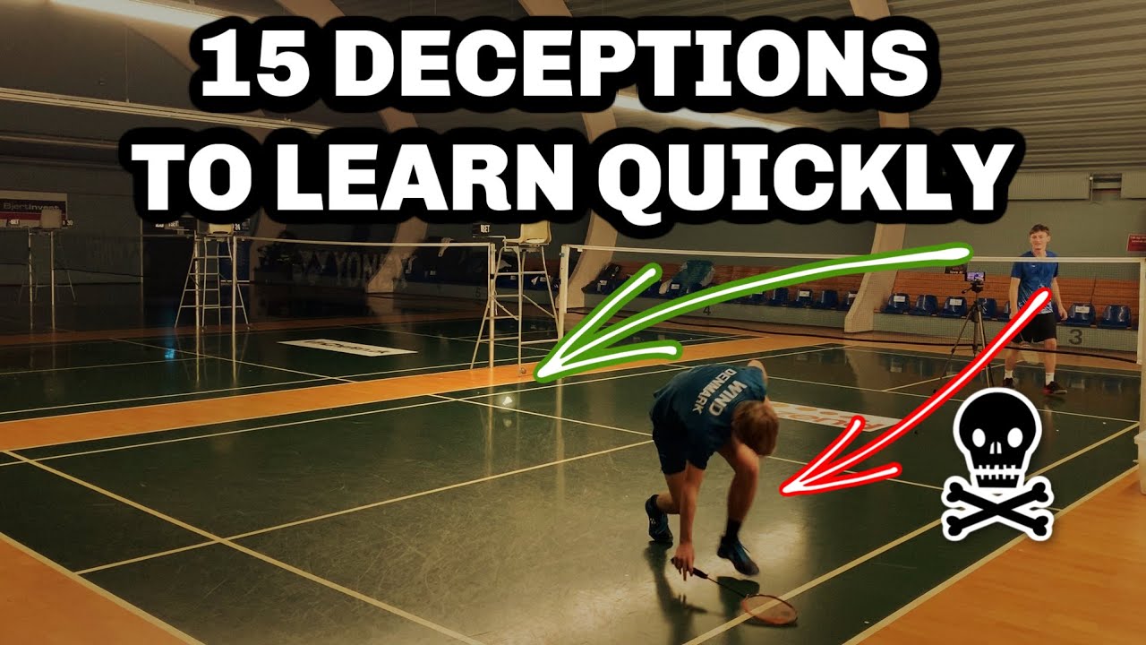 TOP 15 Badminton DECEPTION/TRICK SHOTS - Get the Advantage In Every Rally!