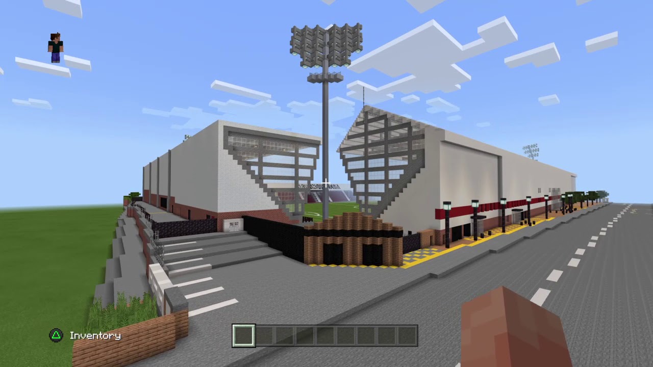 East end park, Dunfermline athletic, minecraft stadium build.