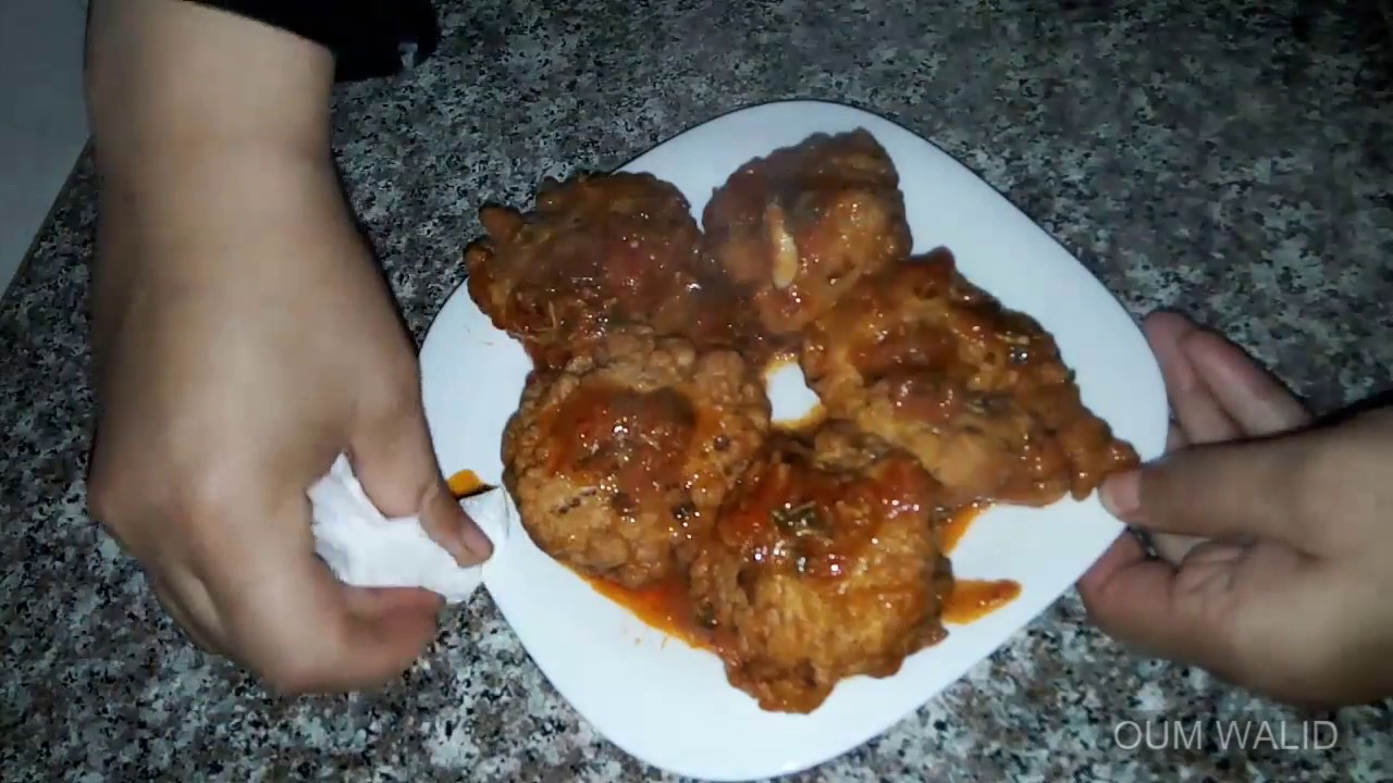 مطبخ  ام وليد شفلور صوص حمراء