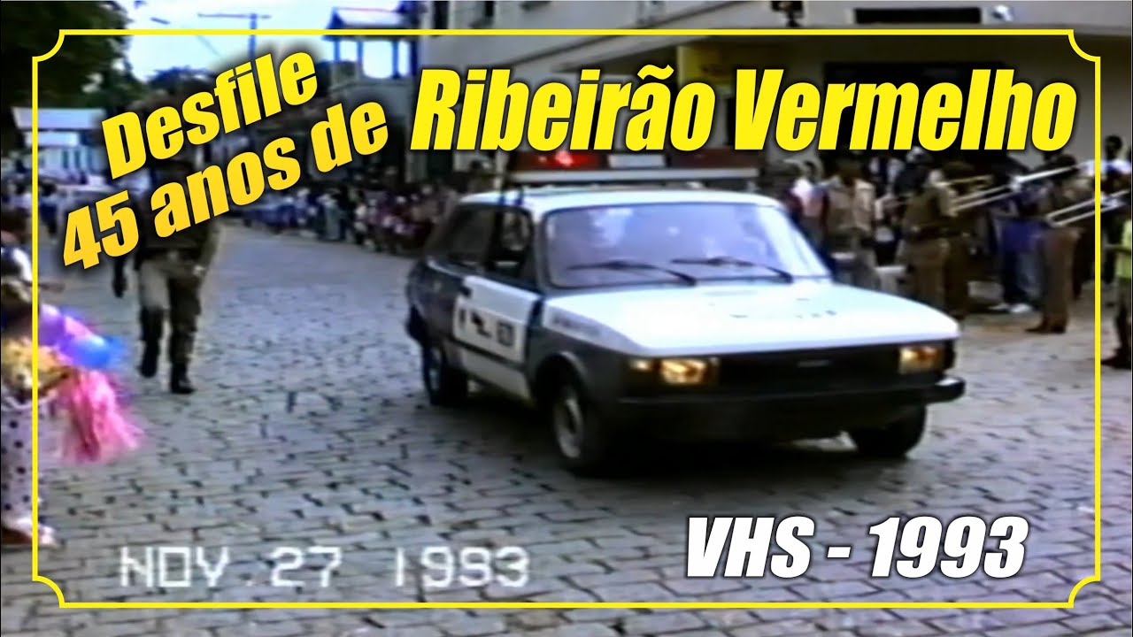 Desfile - 45 ANOS DE RIBEIRÃO VERMELHO - VHS -  27 de novembro de 1993