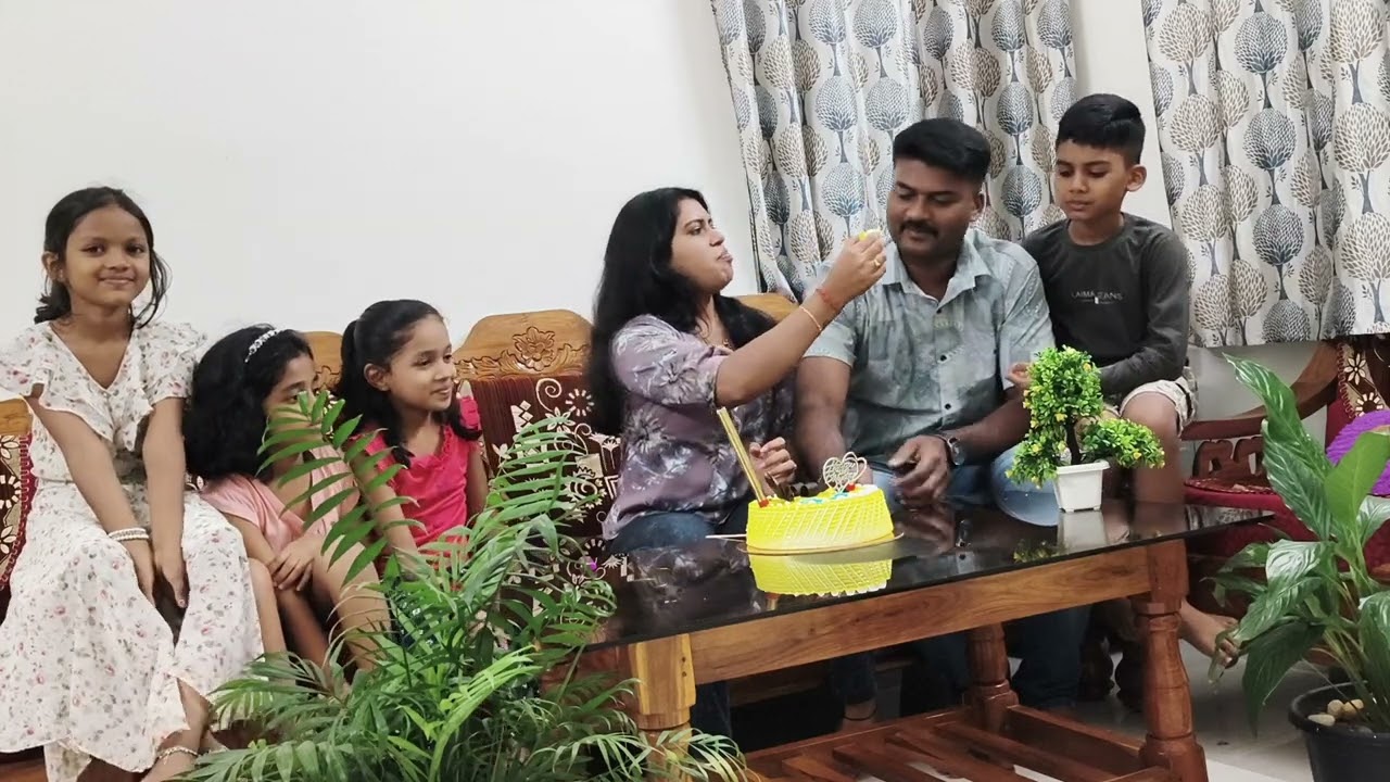 My birthday celebration  🎊🎂🎁🎉with my husband and son at my sweet home 🏠