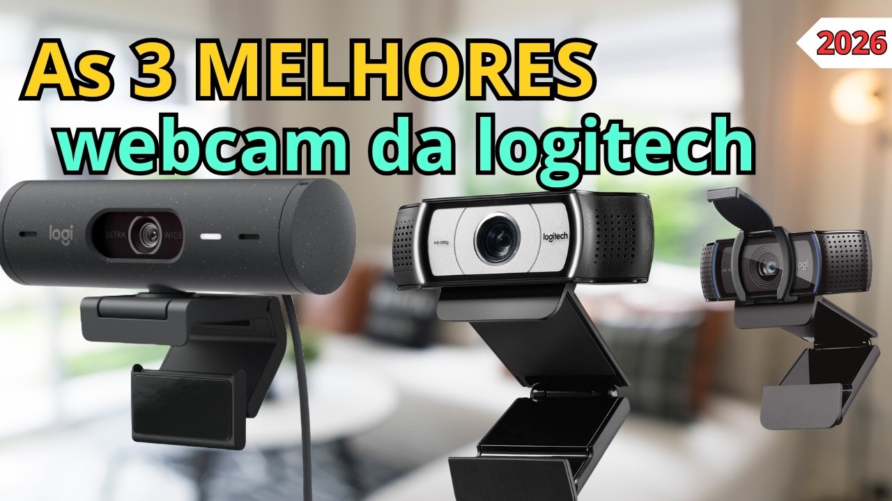 Descubra quais as MELHORES webcams da logitech em 2026. Top 3