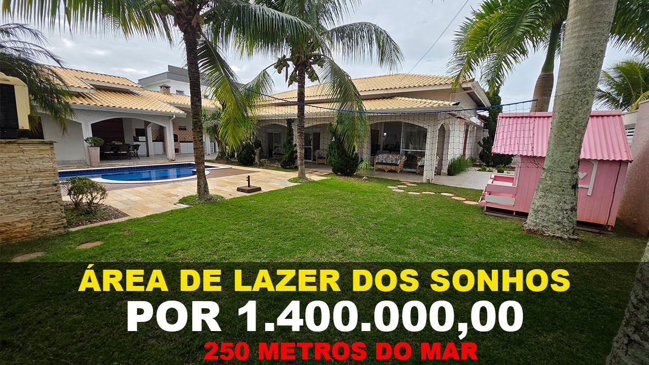 CASA EM 2 LOTES COM AREA DE LAZER DO SONHOS, 250 METROS DO MAR A VENDA - Peruíbe SP | Litoral Sul